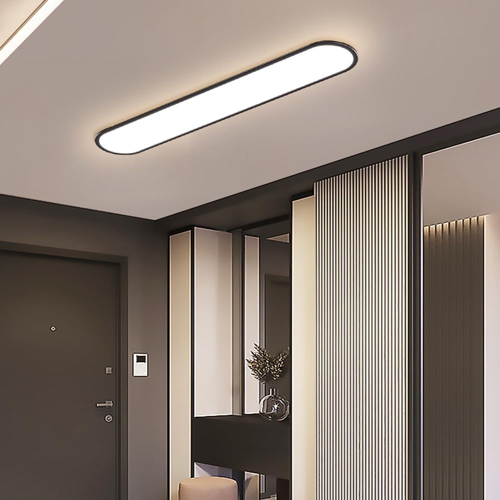 Contemporary Slim Oval Ceiling Light –  Sleek & Modern Lighting Fixture