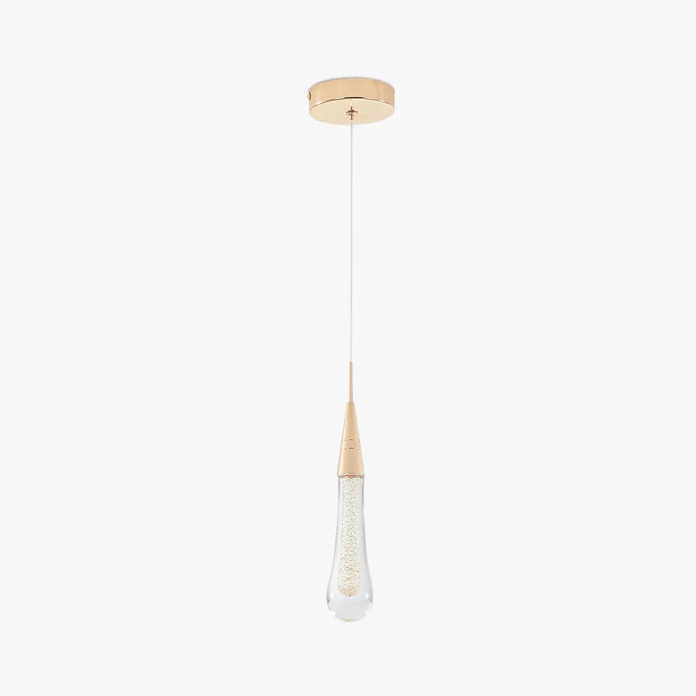 Gold Teardrop Pendant Lamp – Modern Indoor Ceiling Lights