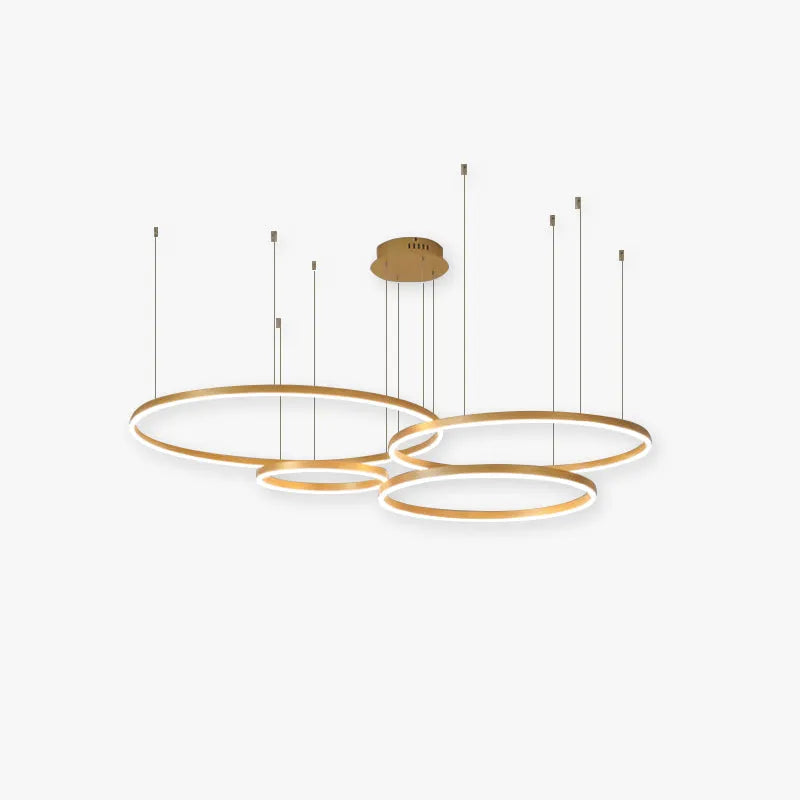 Indoor Metal Pendant Lamp – Sleek Tir-Circle Design with Adjustable Cord