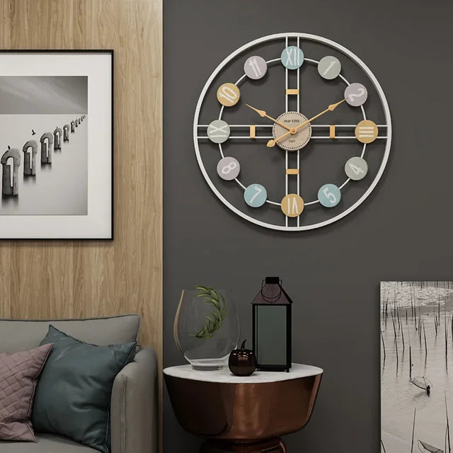 Vintage Metal Wall Clock | Timeless Style