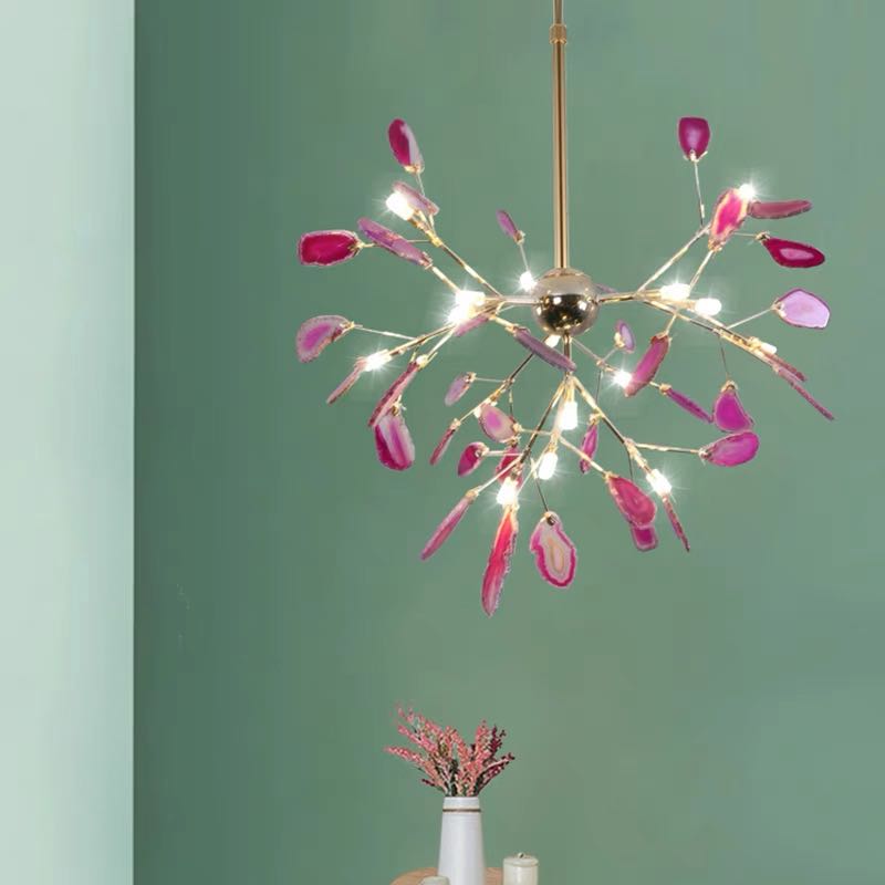 Colourful LED Nordic Chandelier – Modern Metal Ceiling Light
