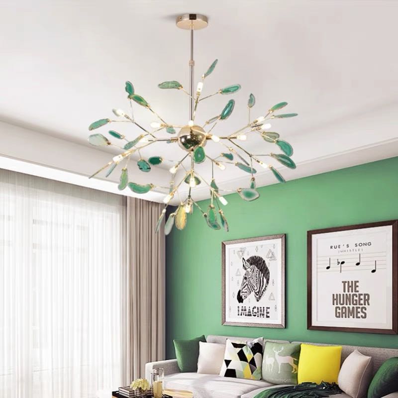 Colourful LED Nordic Chandelier – Modern Metal Ceiling Light
