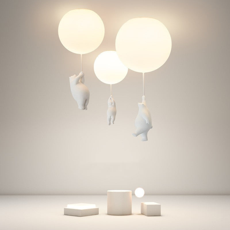 Bear-Shaped Balloon Pendant Light – Fun Ceiling Lighting