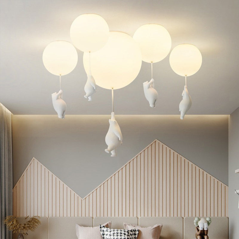 Bear-Shaped Balloon Pendant Light – Fun Ceiling Lighting