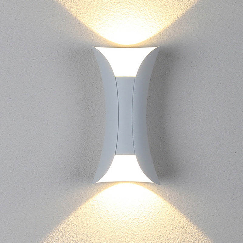 Curved Exterior Wall Light – LED Outdoor Fixture