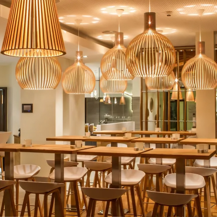 Organic Bamboo Pendant Light for Modern Interiors