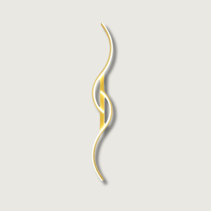 Contemporary LED Wall Light | Artistic Linear Wave Design