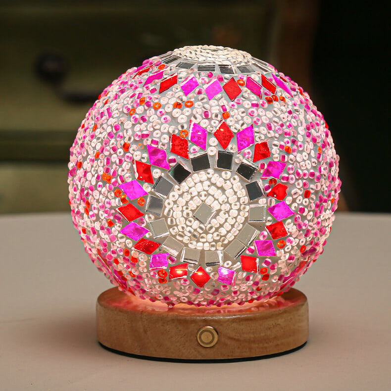 Modern Lamp with Boho Elements | Decorative Accent Table Lamp