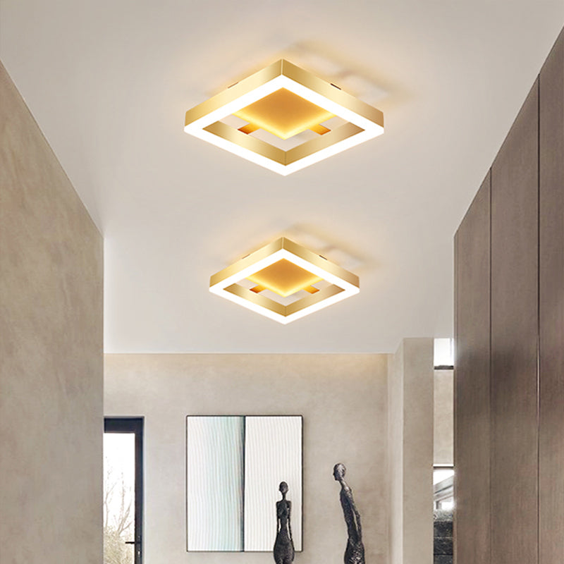 Gold Finish Recessed LED Ceiling Fixtures – Modern Style
