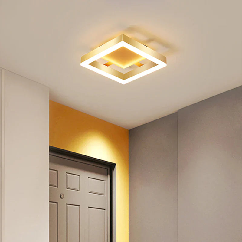 Gold Finish Recessed LED Ceiling Fixtures – Modern Style