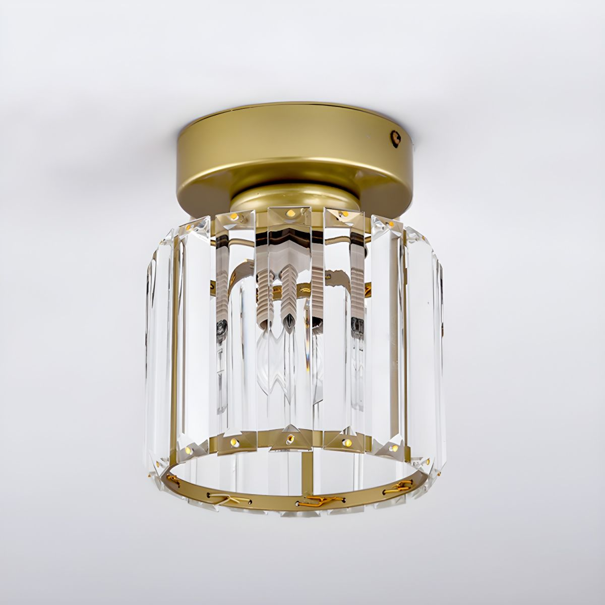 Modern Flush Mount Ceiling Light – 1-Light Hallway Fixture