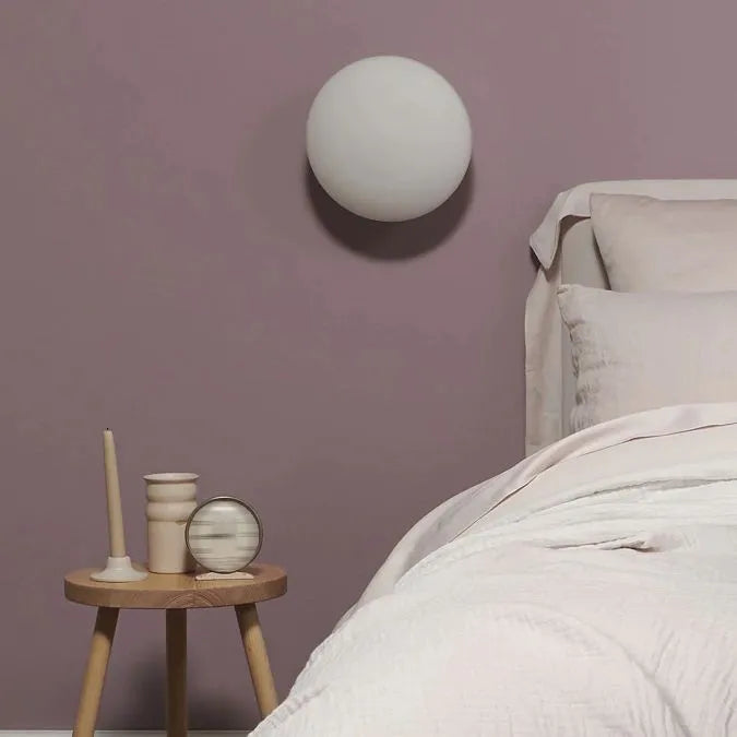 Modern Globe Vanity Wall Lamp – Metal and Glass LED Fixture