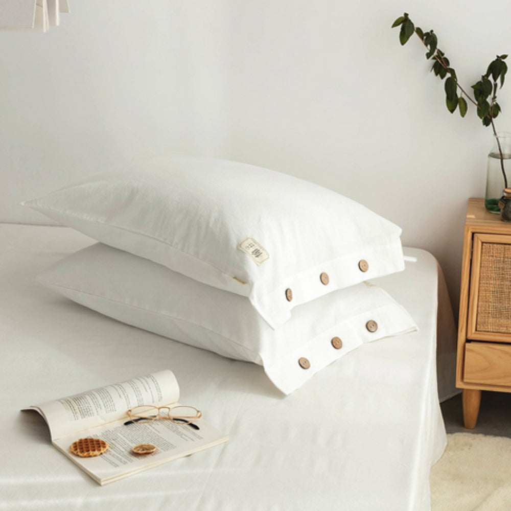 Cozy Cotton Twin Pillowcase Set – Lightweight, Comfy & Elegant Design