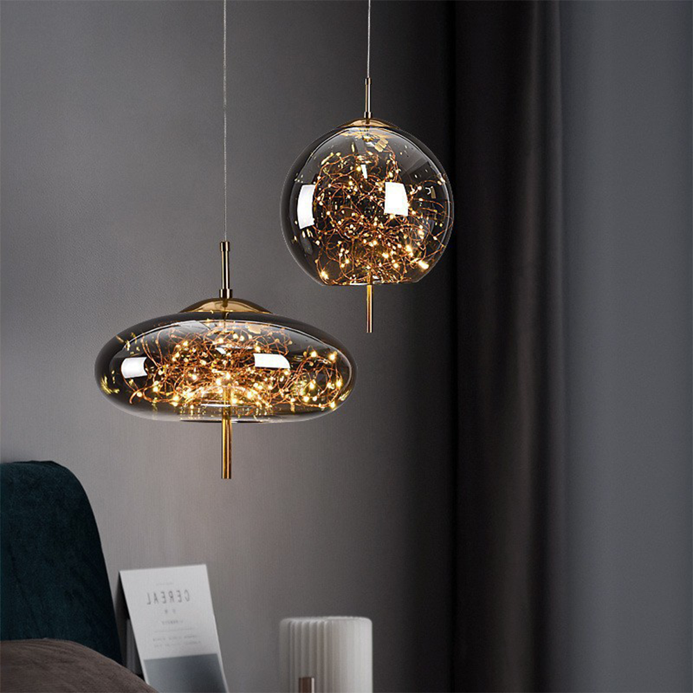 Crystal-Accented LED Ceiling Lamp – Contemporary Style