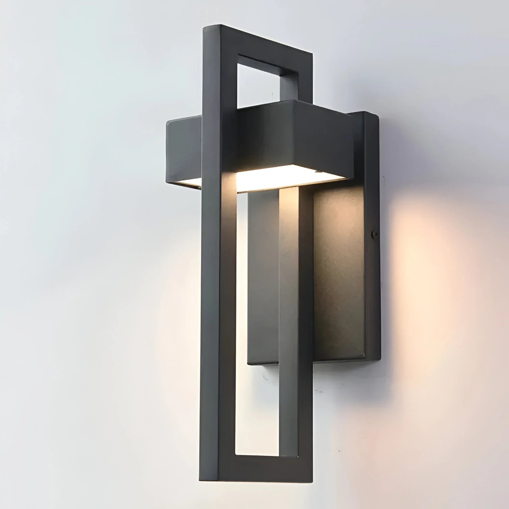 Black IP65 LED Outdoor Wall Lamp – Anti-Rust Aluminum Fixture