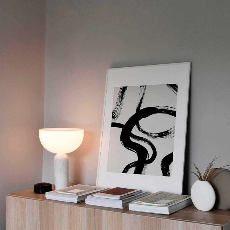 Modern Semi-Round LED Table Lamp