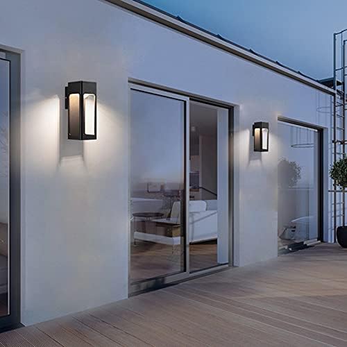Minimalist Geometric Outdoor Wall Light – LED Metal Fixture