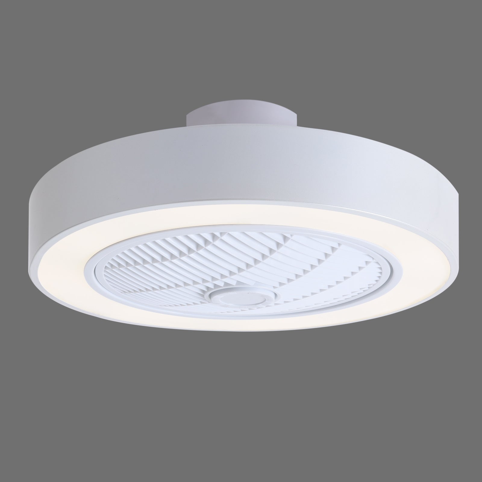 Compact 55cm Ceiling Fan with 3 LED Light Modes and Remote