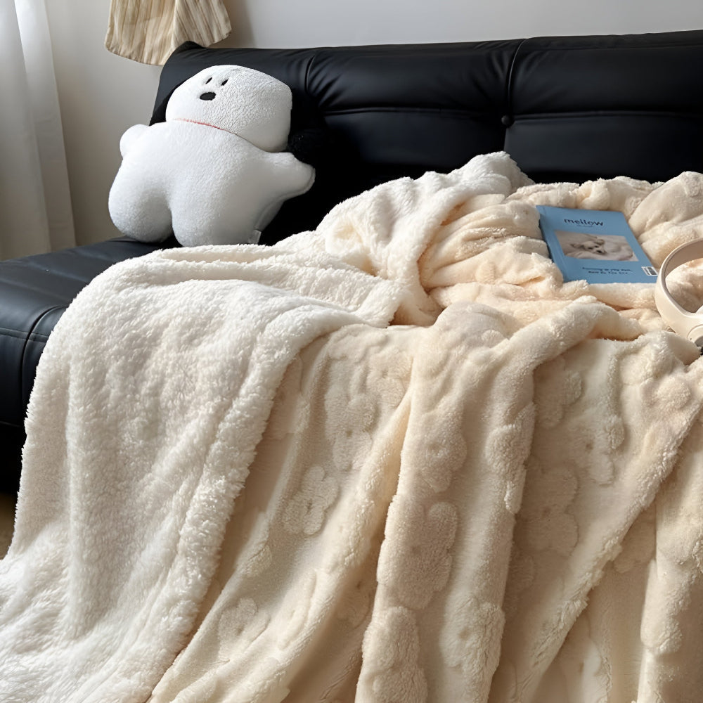 Snuggle Blanket with Floral Motif