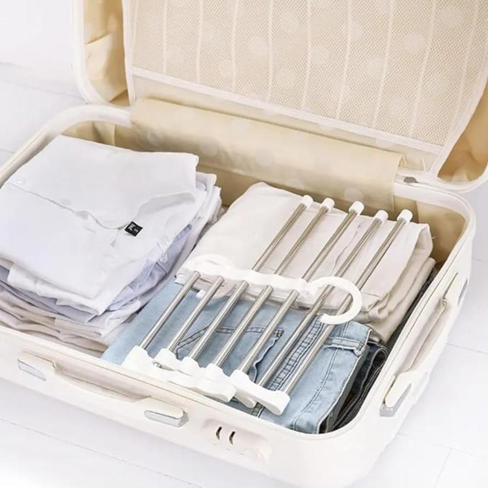 Foldable Stainless Pants Rack | Trousers Organizer