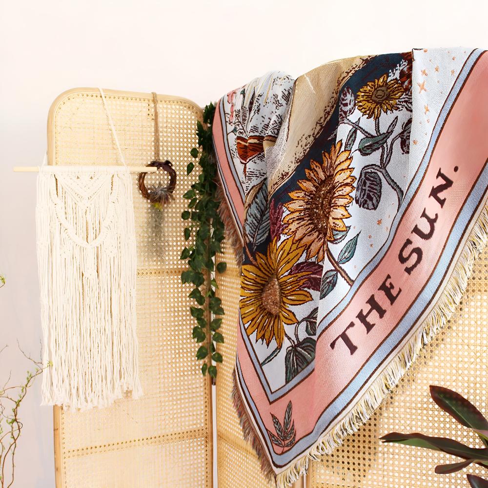 Cozy Bohemian Sun Blanket