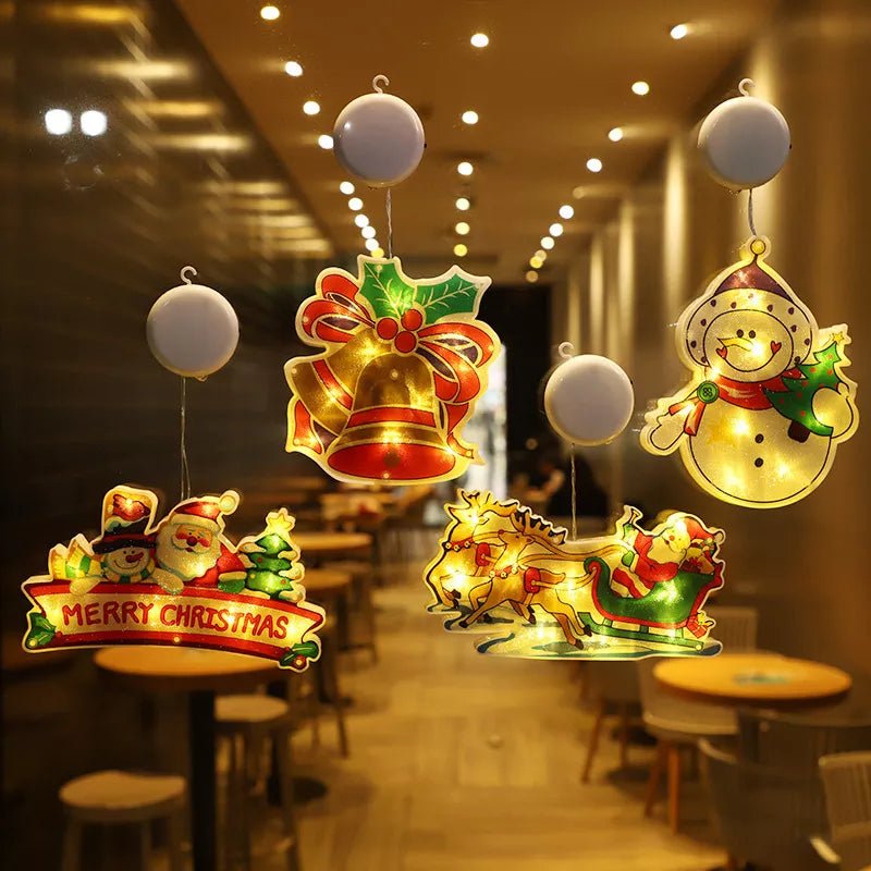 Enchanting Christmas Lights | Santa Holiday Greeting Decor Light