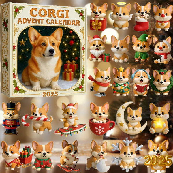 Corgi Christmas Advent Calendar 2025 – 24 Cute Dog Gifts for Owners & Kids