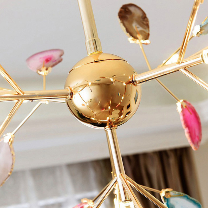 Colourful LED Nordic Chandelier – Modern Metal Ceiling Light