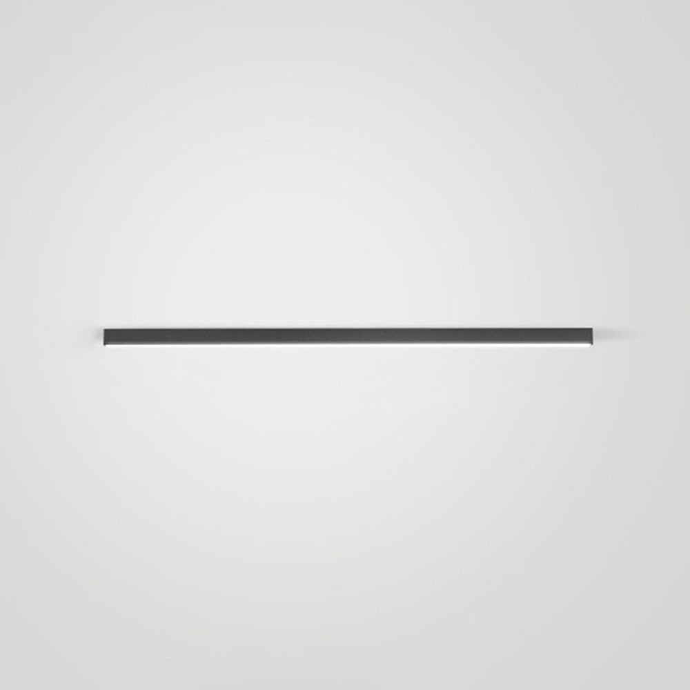 Black Linear LED Ceiling Light – Modern Minimalist Strip Lamp
