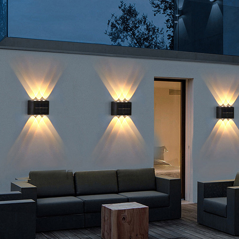 Solar LED Wall Lamp for Exterior Spaces – Easy Installation