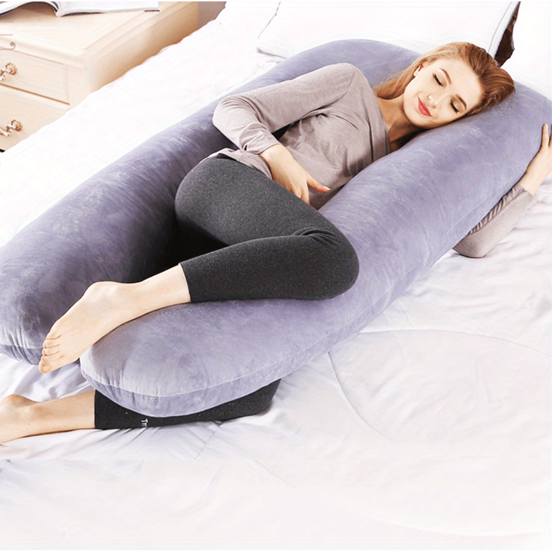 Full Body Pregnancy Support Pillow - U-Shaped Design