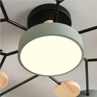 Contemporary Round LED Ceiling Light for Living Room