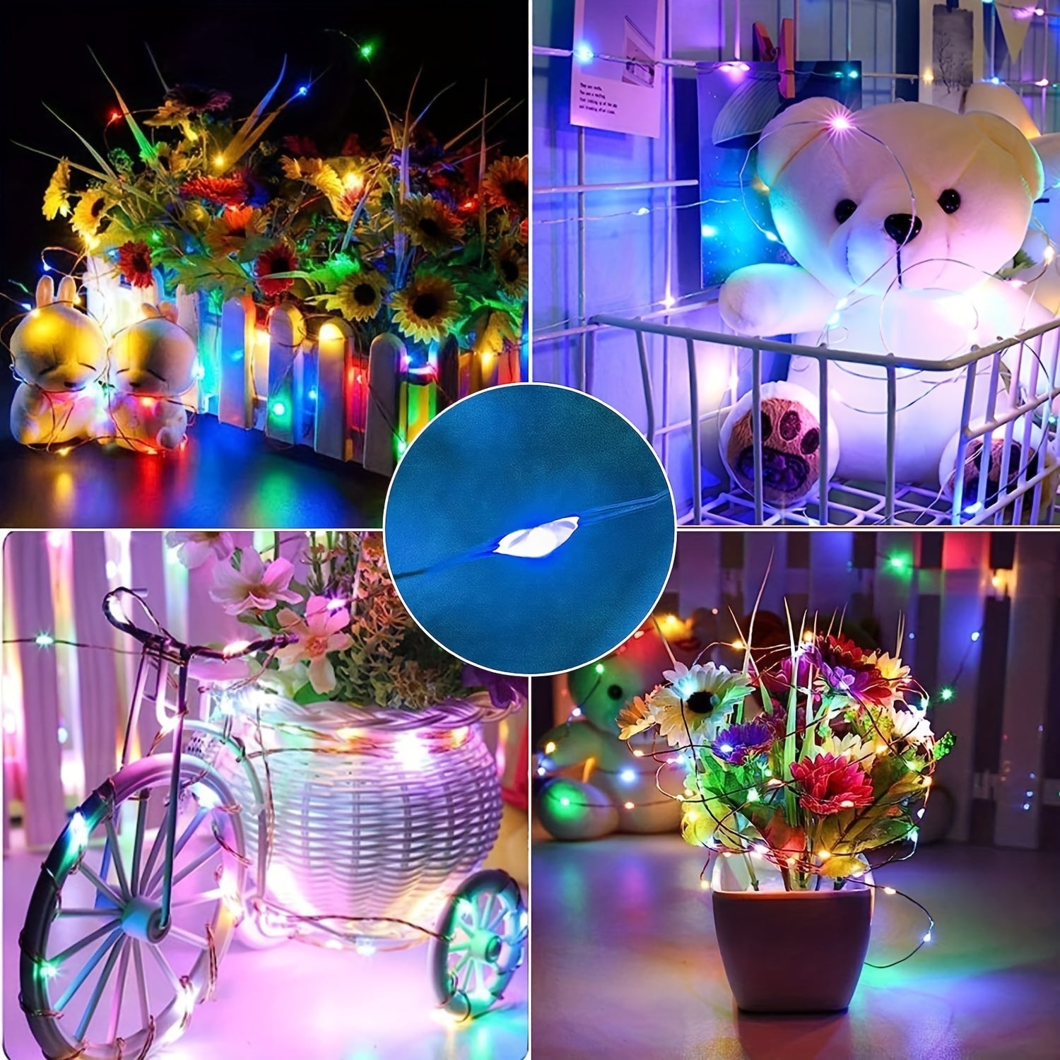 Solar-Powered Red Fairy Lights – Outdoor Waterproof String Lights for Garden & Patio
