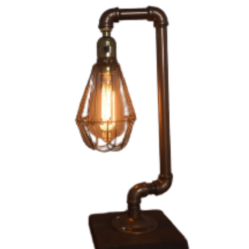 Vintage Loft-Style Lamp – Rugged Metal Look for Bold Interiors