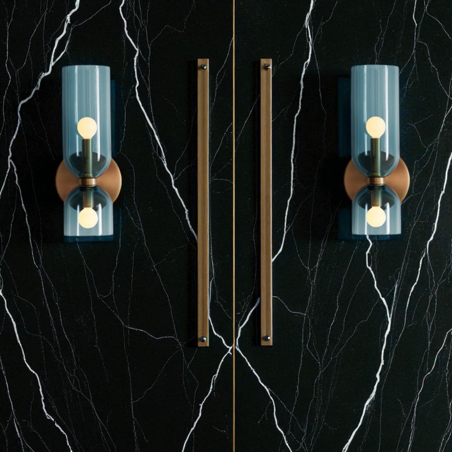 Cylindrical Glass Wall Sconce – Modern Indoor Light Fixture