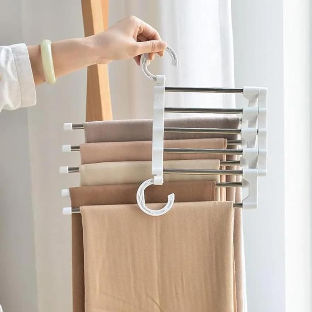 Foldable Stainless Pants Rack | Trousers Organizer