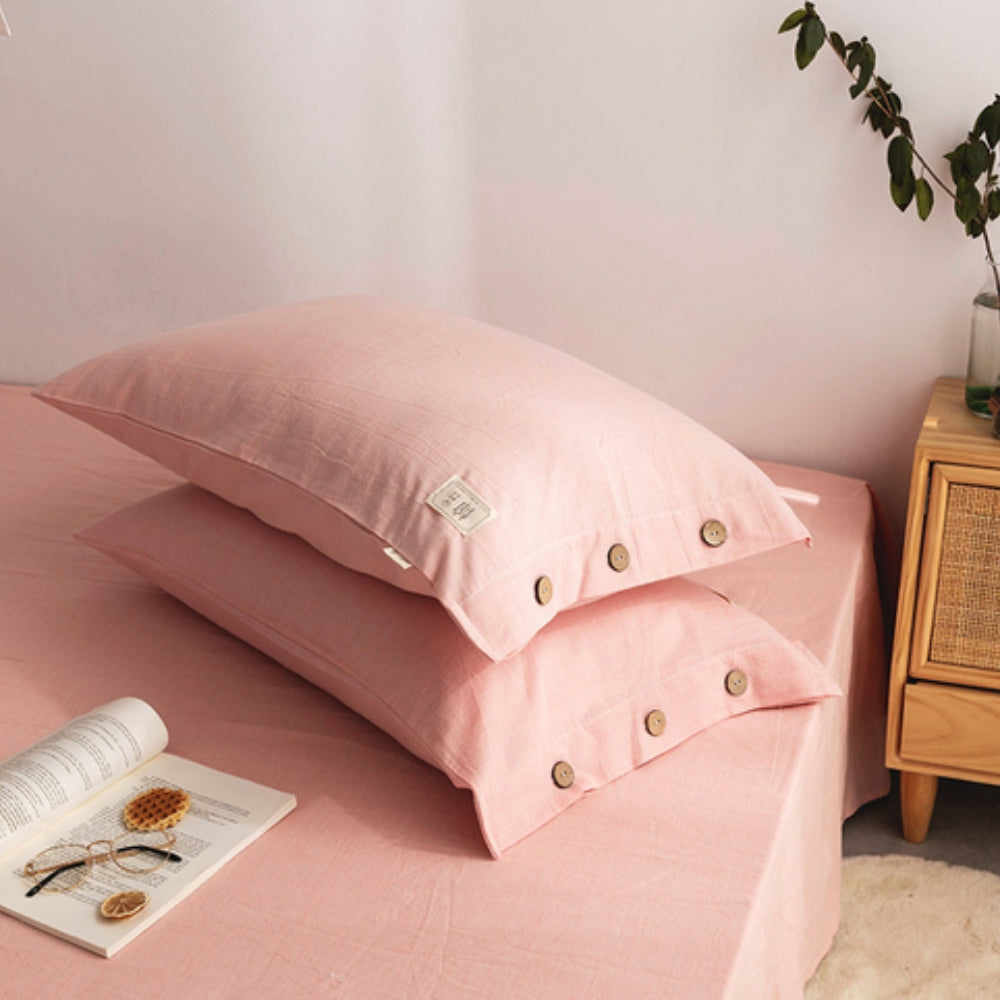 Cozy Cotton Twin Pillowcase Set – Lightweight, Comfy & Elegant Design