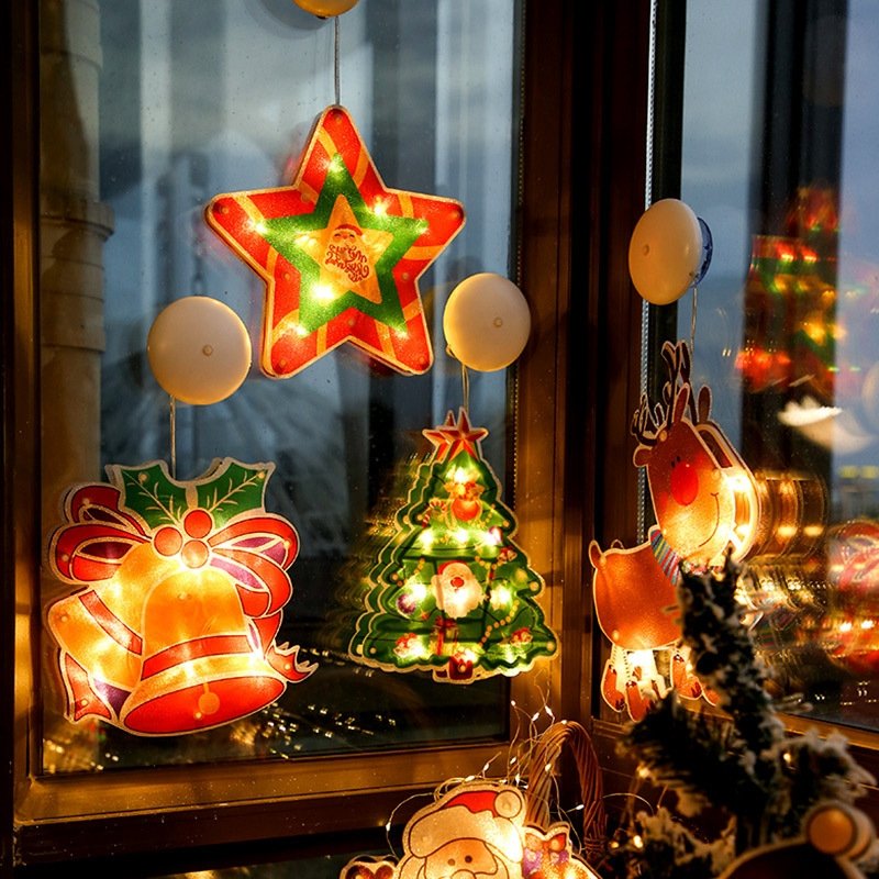 Enchanting Christmas Lights | Santa Holiday Greeting Decor Light