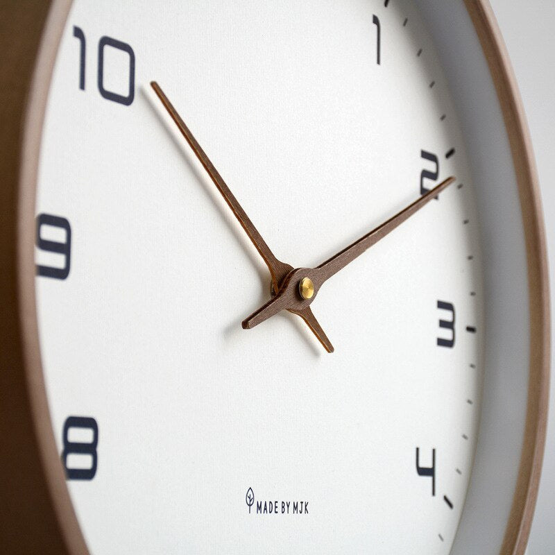 Wooden Wall Clock – NordicGlow Scandinavian Style for Modern Home Decor - Atelier Dubois Paris