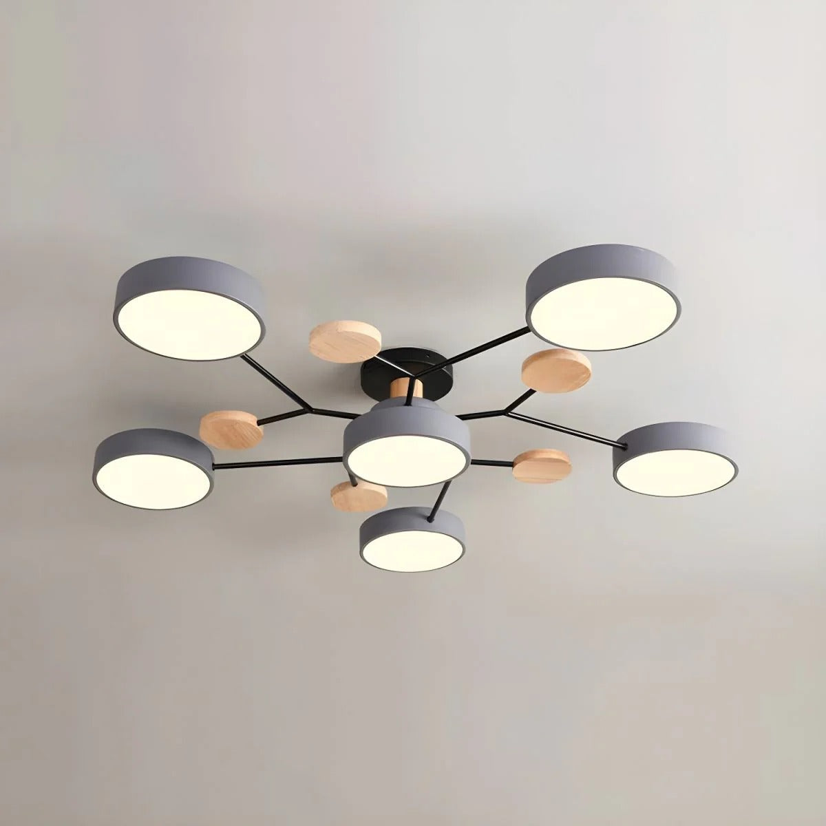 Contemporary Semi-Flush LED Ceiling Lamp