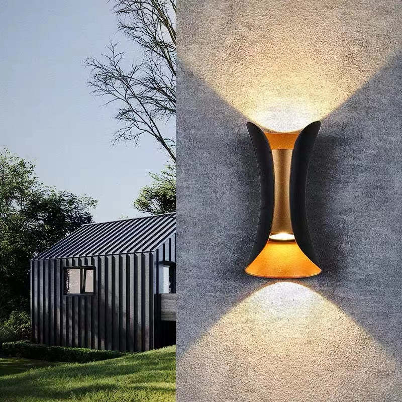 Curved Exterior Wall Light – LED Outdoor Fixture