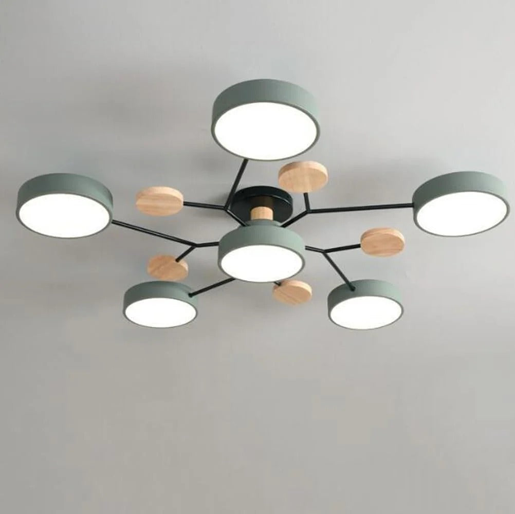Contemporary Semi-Flush LED Ceiling Lamp