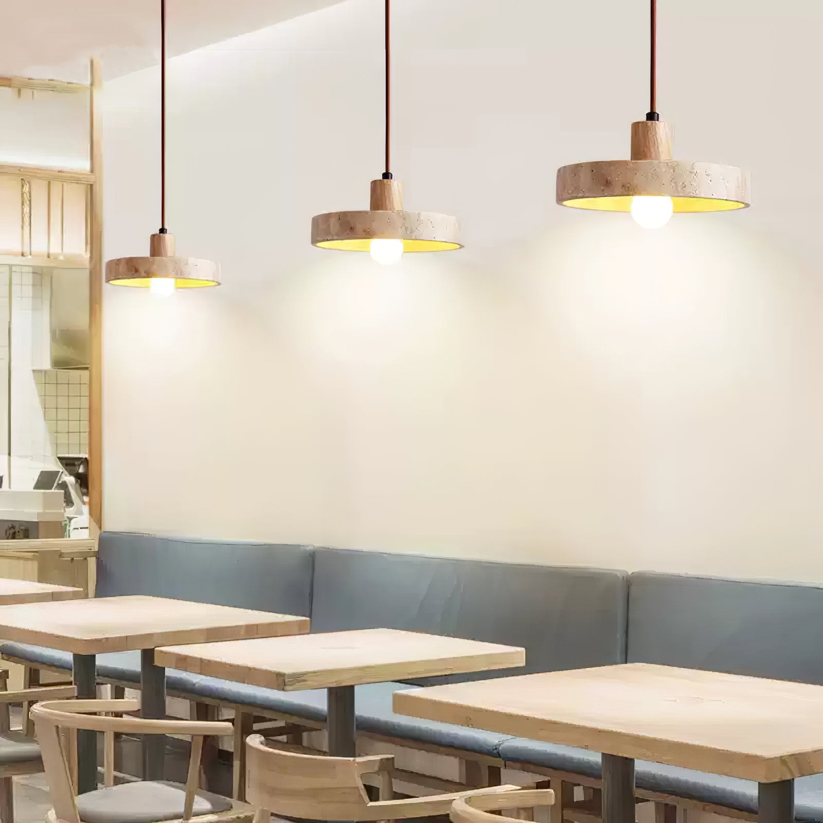 Compact Vintage-Style Pendant Light | Wabi-Sabi Accent