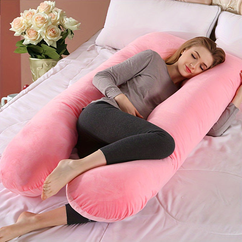 Full Body Pregnancy Support Pillow - U-Shaped Design