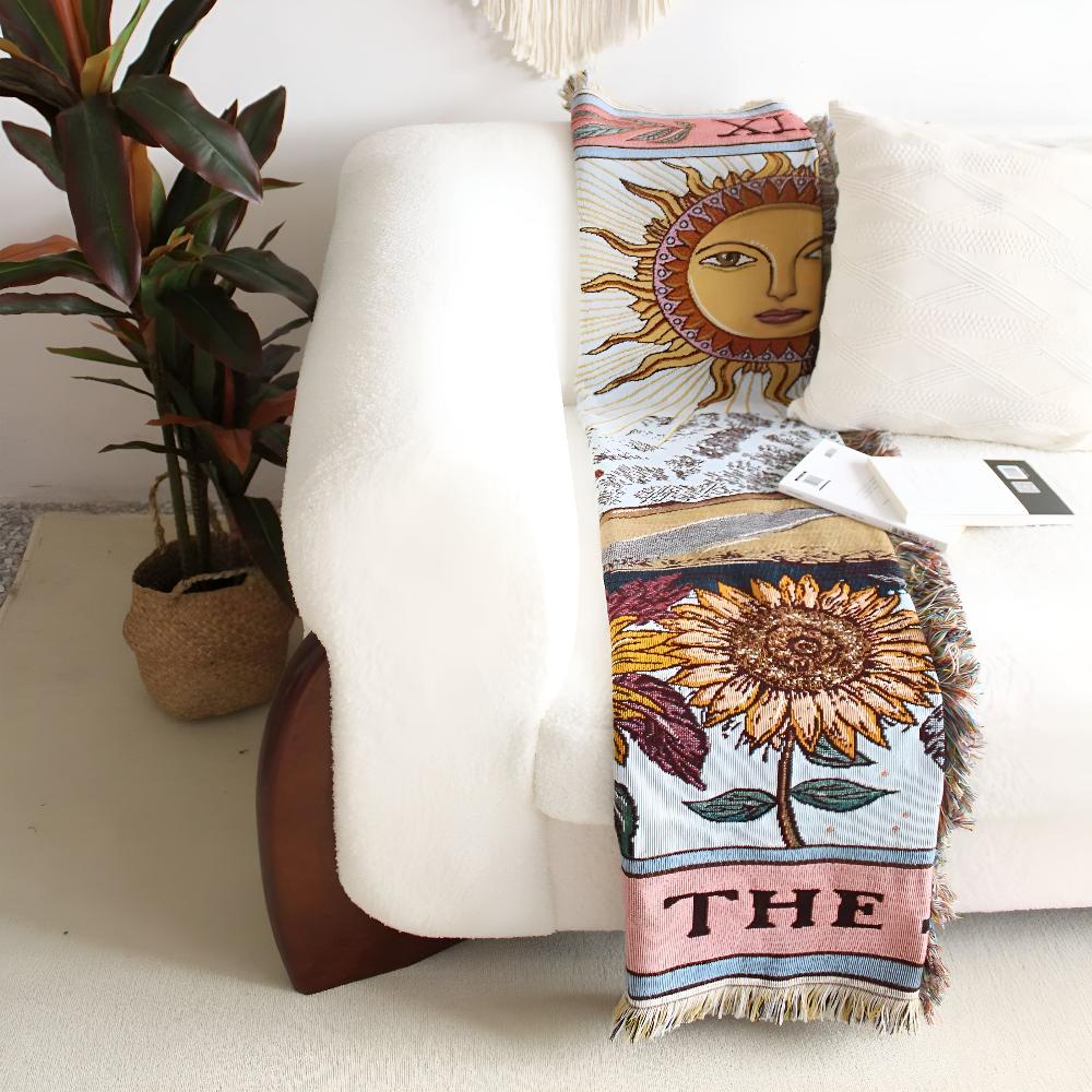 Cozy Bohemian Sun Blanket