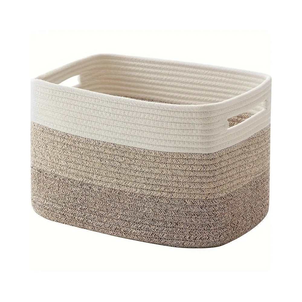 Soft Woven Cotton Rope Basket | Durable Storage Basket