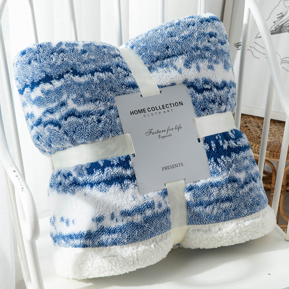 Elegant Seraphina Velvet Sherpa Blanket