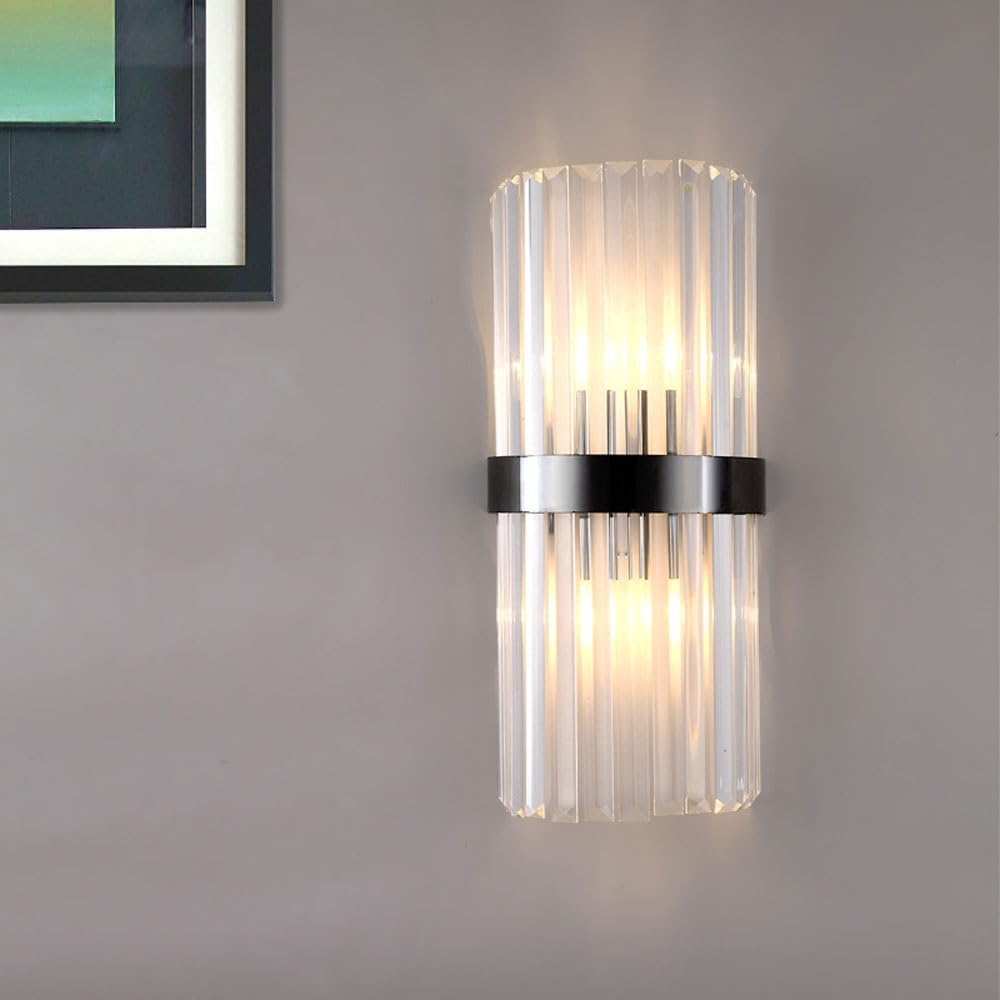 Modern Crystal Wall Sconce – LED Glow Wall Lamps