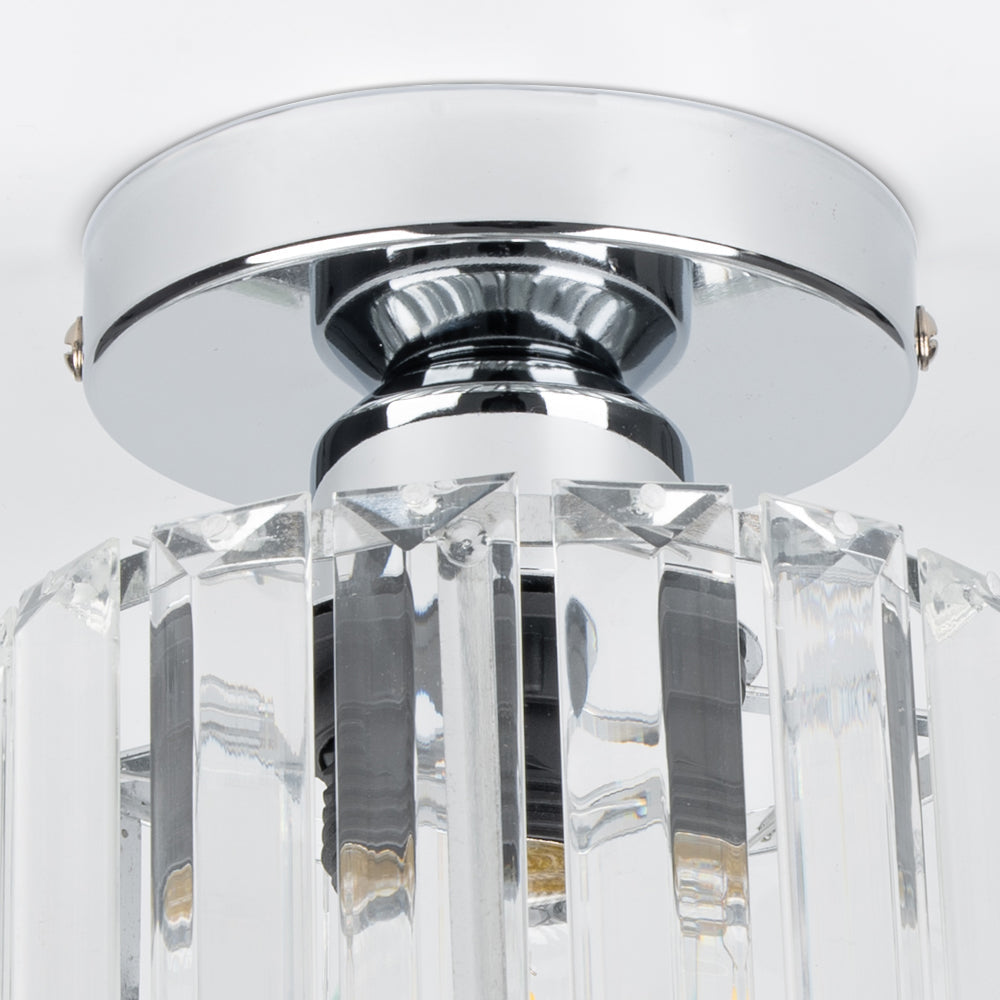 Modern Flush Mount Ceiling Light – 1-Light Hallway Fixture