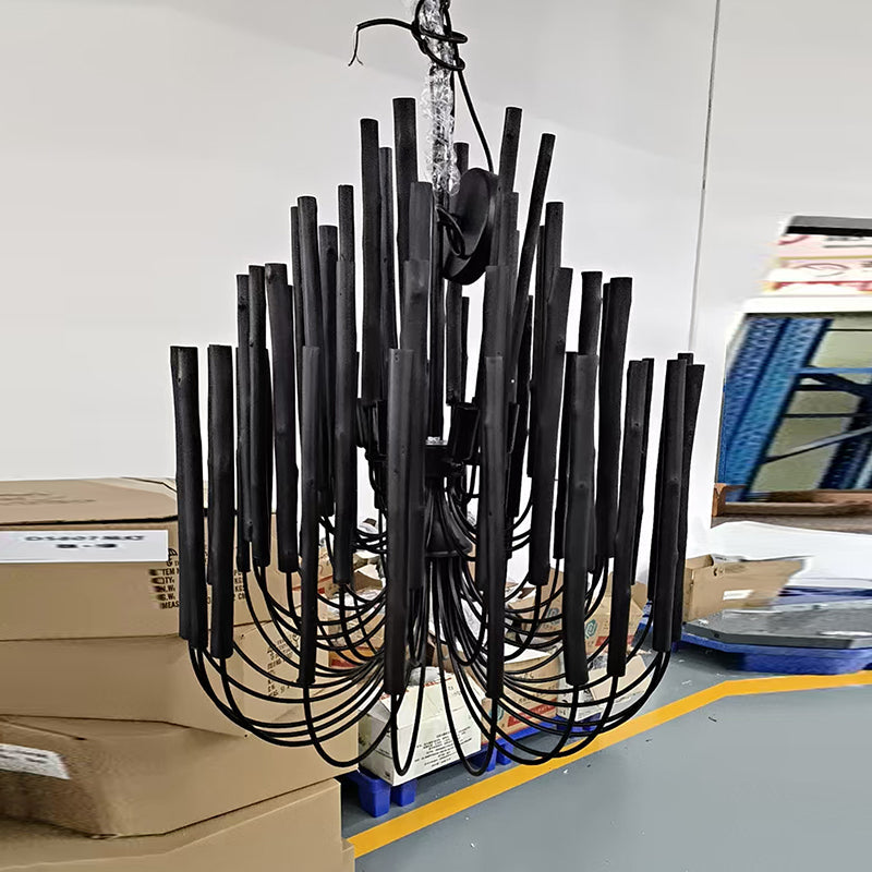 Multi-Stick Ceiling Chandelier – Cluster Pendant Light